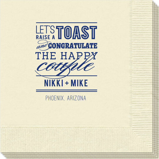 Let's Raise a Toast Napkins